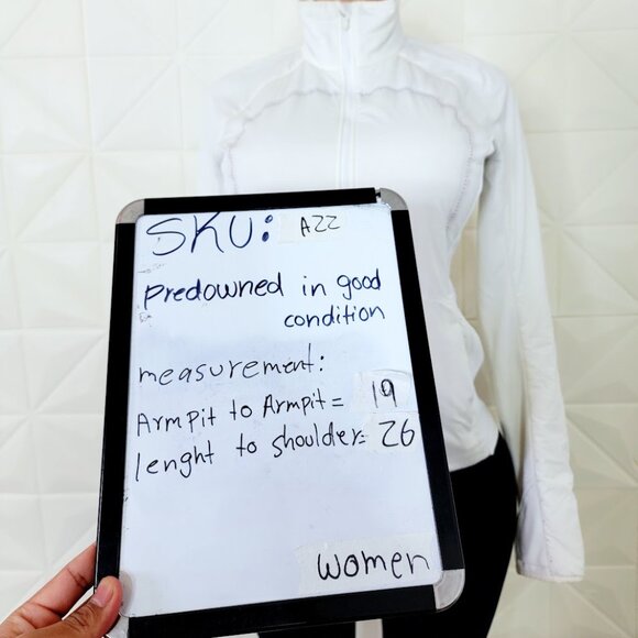 Lululemon Women's White Run For Cold Primaloft Full Zip Puffer Jacket Size 6 - Picture 10 of 10